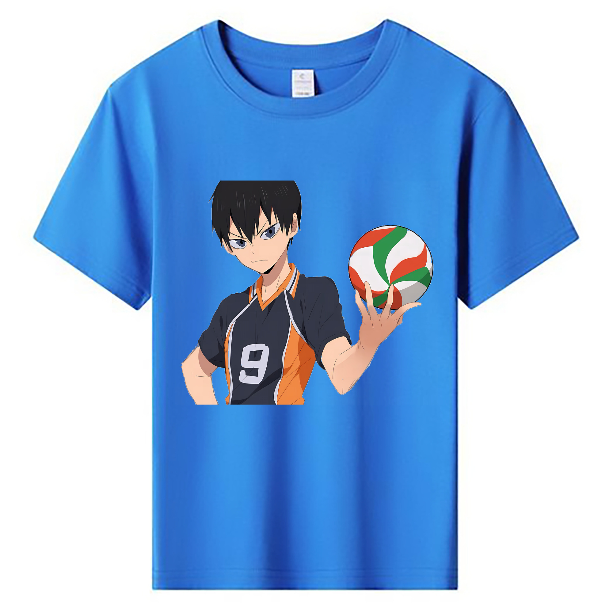 （画像用） ハイキュー!! Haikyu!! 綿100％キッズTシャツ（フロントプリント）